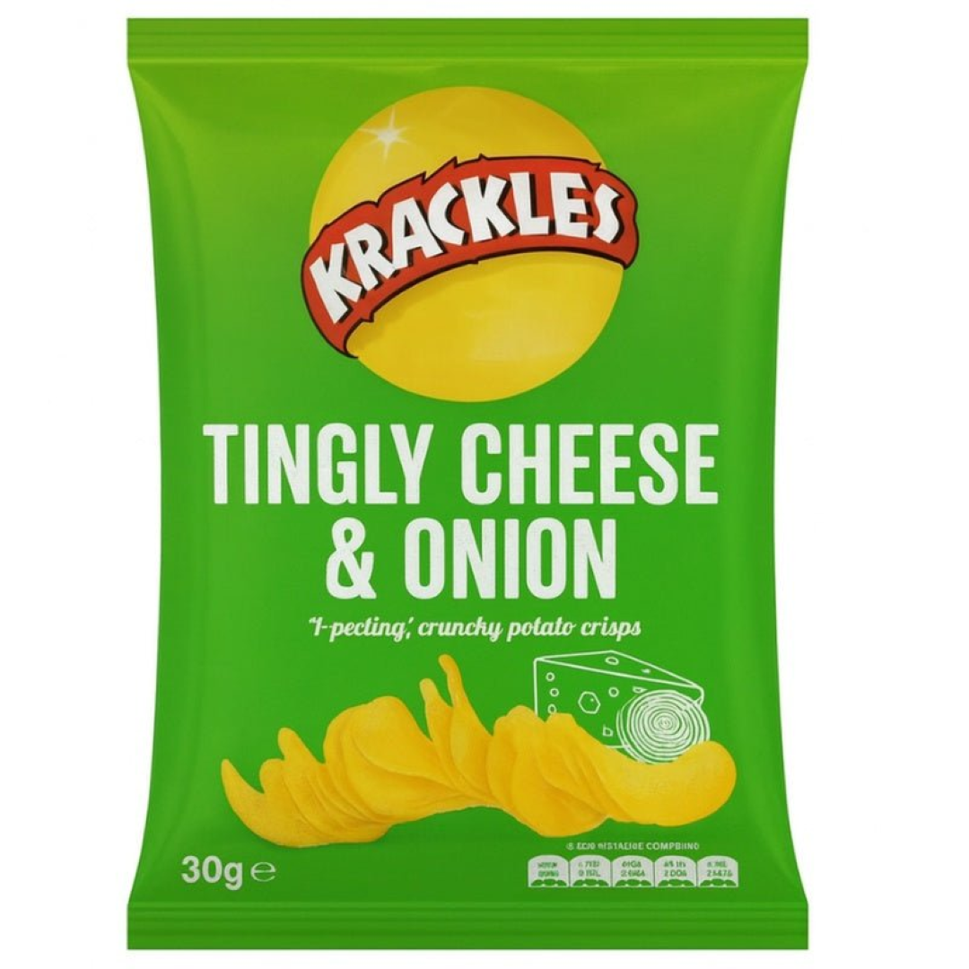KRACKLES TINGLY CHEESE & ONION 30G